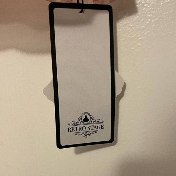 Retro Stage Red Polka Dot Cap Sleeve Blouse women’s large - NWT - Picture 2 of 5